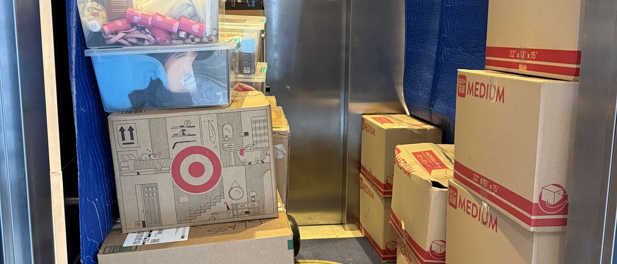Boxes packed ready for a move