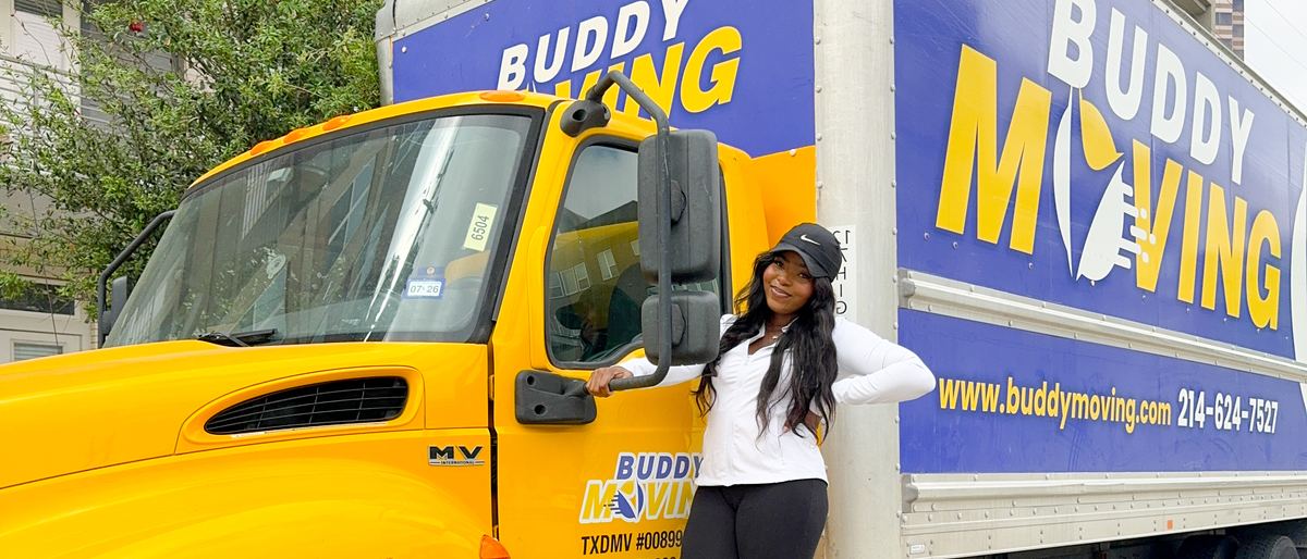 A Buddy Moving crew on a job in Flower Mound, Texas