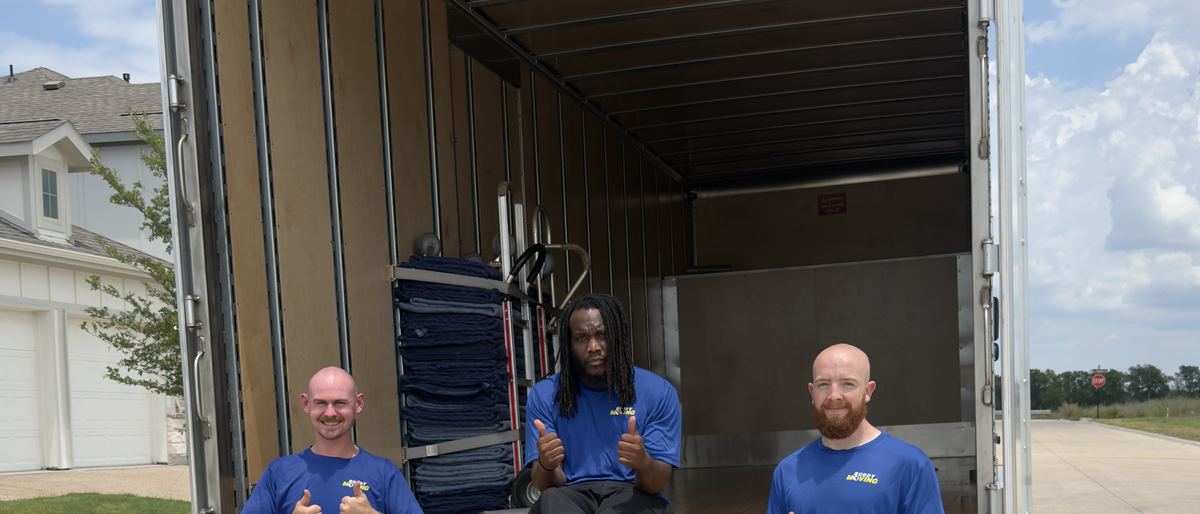 A Buddy Moving crew on a job in Prosper, Texas