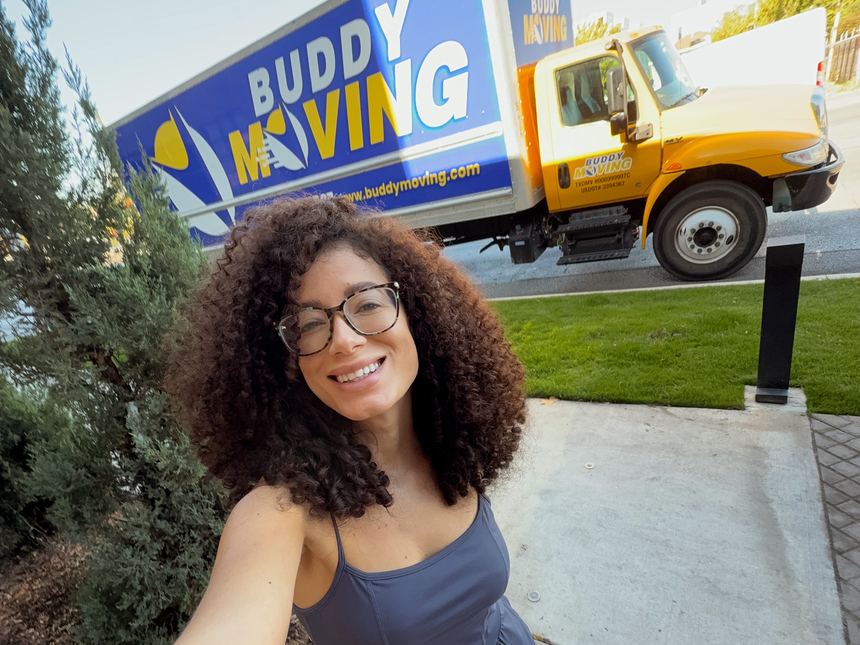 A Buddy Moving crew on a job in Garland, Texas