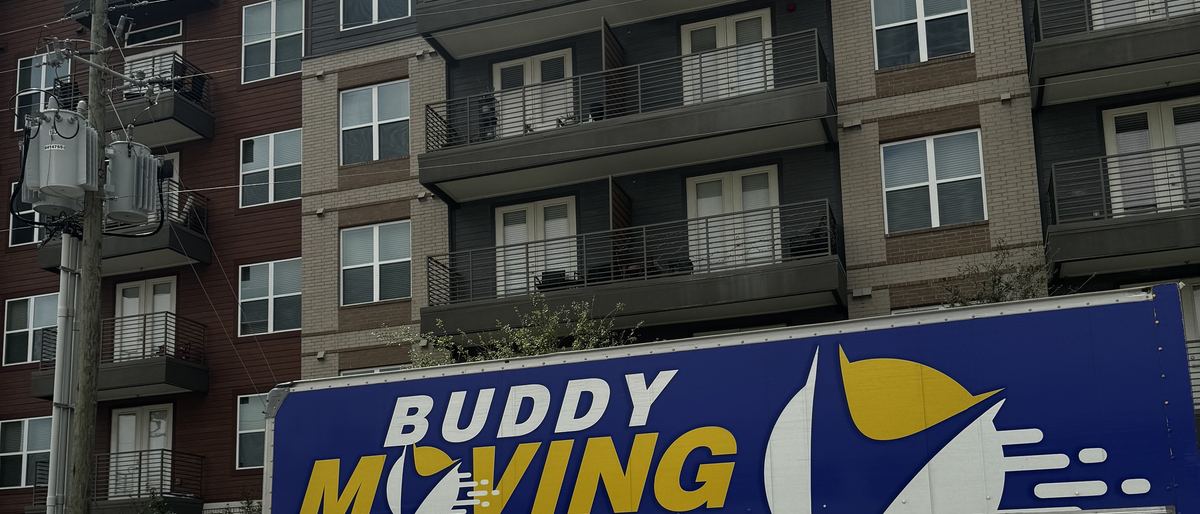 A Buddy Moving crew on a job in Frisco, Texas